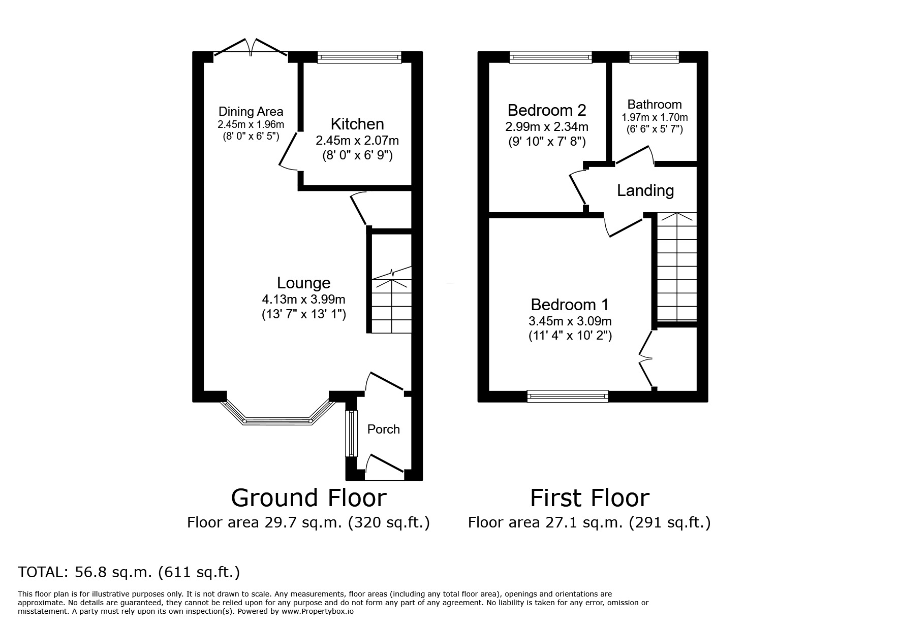 Floorplan of 2 bedroom Mid Terrace House for sale, Silver Birches, Denton, Greater Manchester, M34