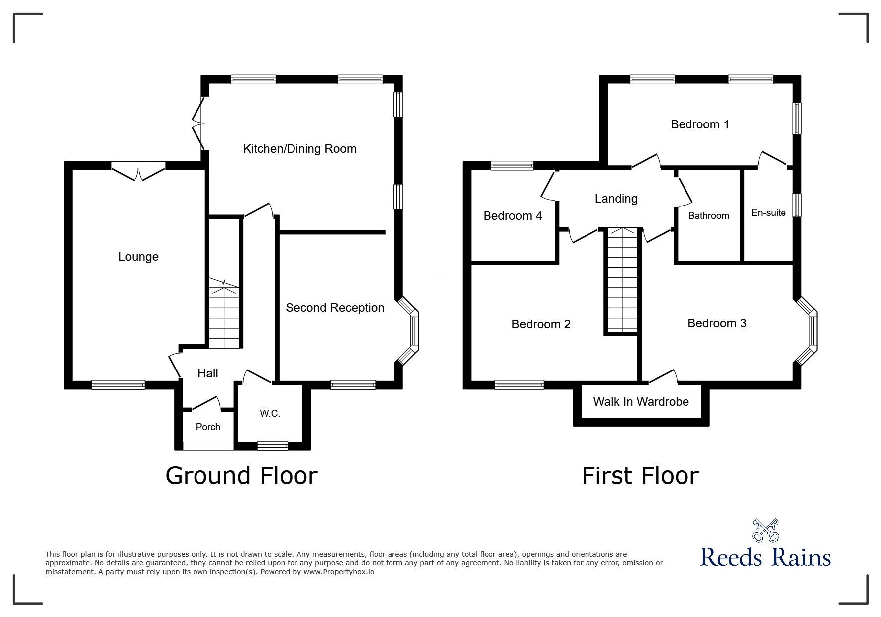 Floorplan of 4 bedroom Detached House for sale, Hare Hill Road, Hyde, Greater Manchester, SK14