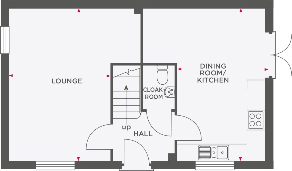 Floorplan of 3 bedroom Detached House for sale, Cartwright Street, Hyde, Greater Manchester, SK14