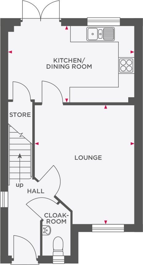 Floorplan of 4 bedroom Semi Detached House for sale, Cartwright Street, Hyde, Greater Manchester, SK14