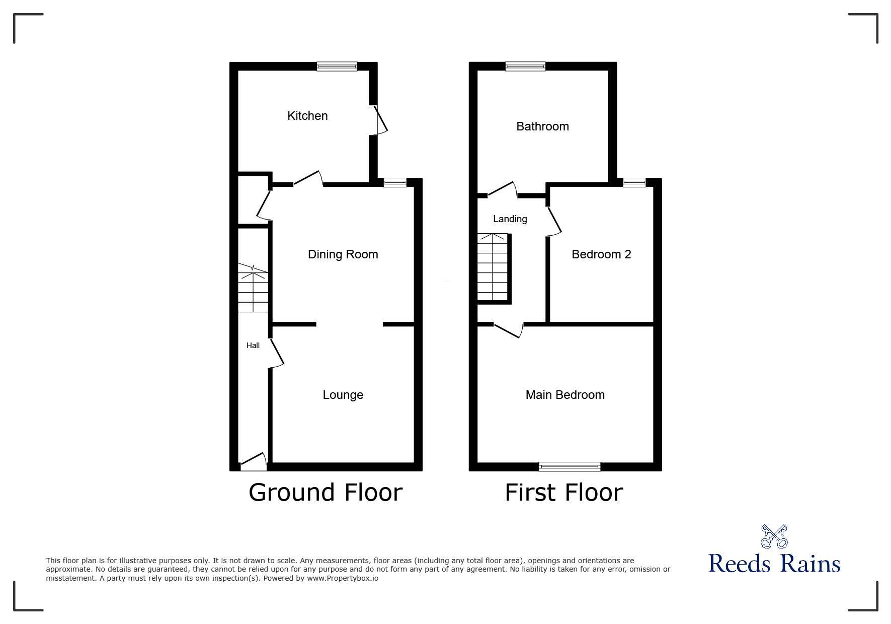 Floorplan of 2 bedroom Mid Terrace House for sale, Audenshaw Road, Audenshaw, Greater Manchester, M34