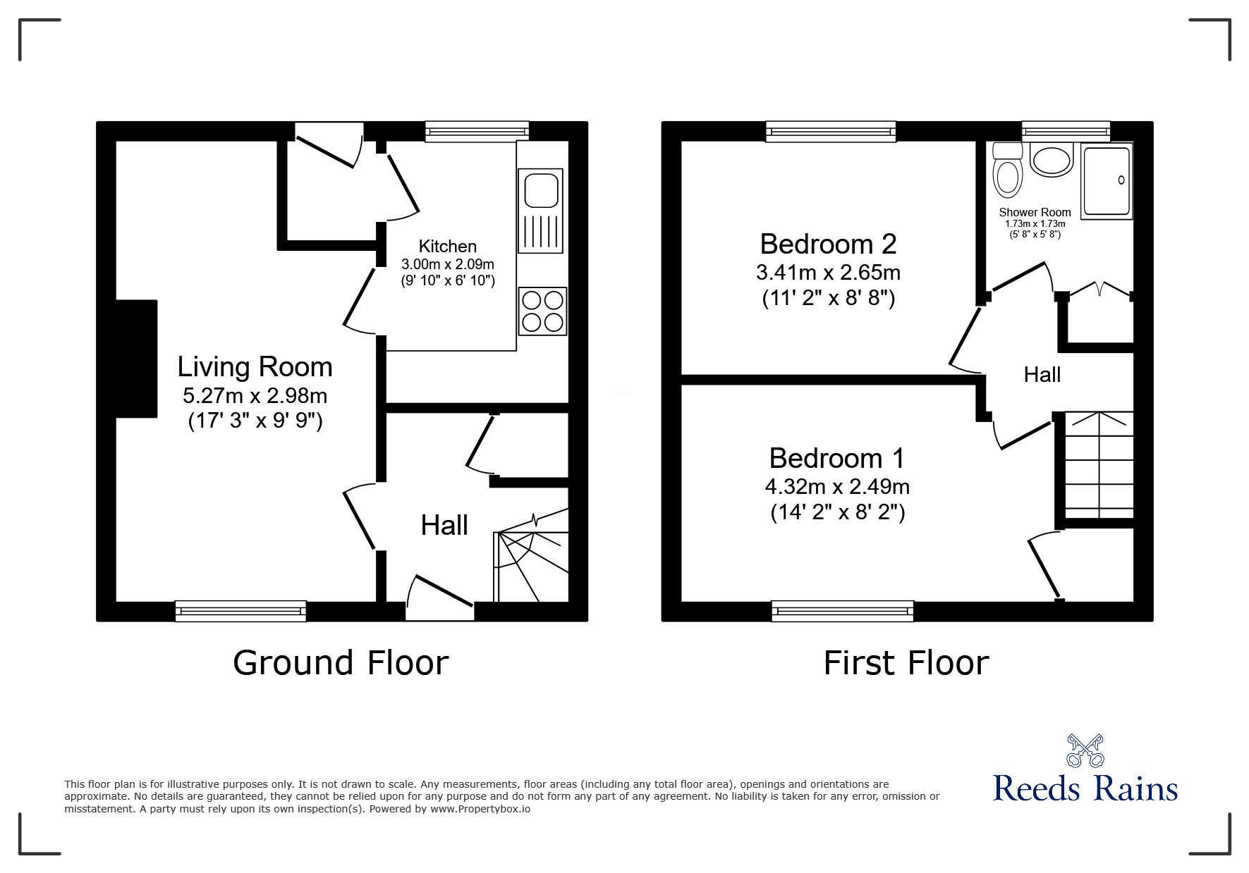 Floorplan of 2 bedroom Mid Terrace House for sale, Kershaw Street, Droylsden, Greater Manchester, M43