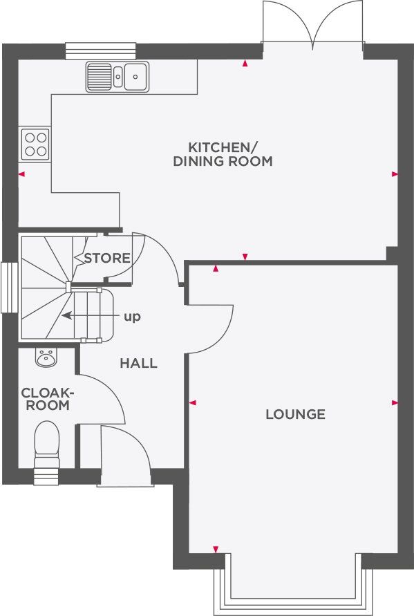 Floorplan of 4 bedroom Detached House for sale, Cartwright Street, Newton, Hyde, SK14