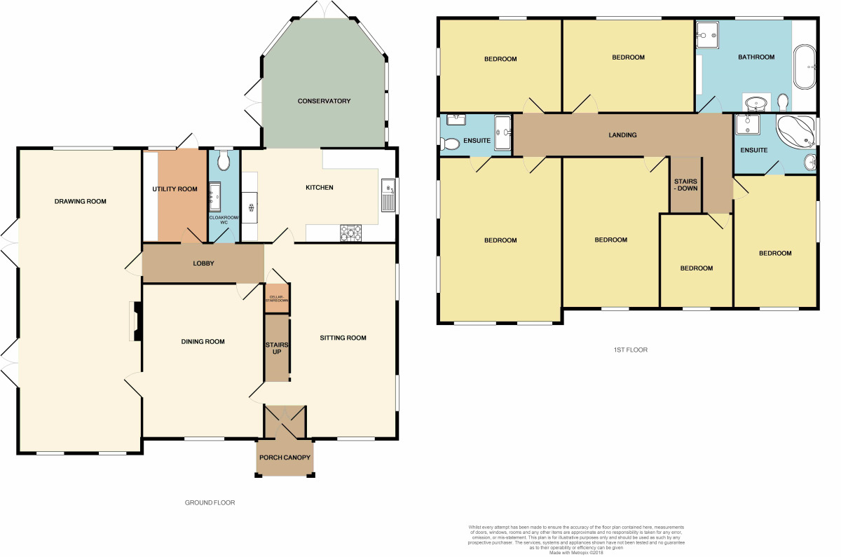 Floorplan of 6 bedroom Detached House for sale, Stapleford Road, Stapleford Abbotts, RM4