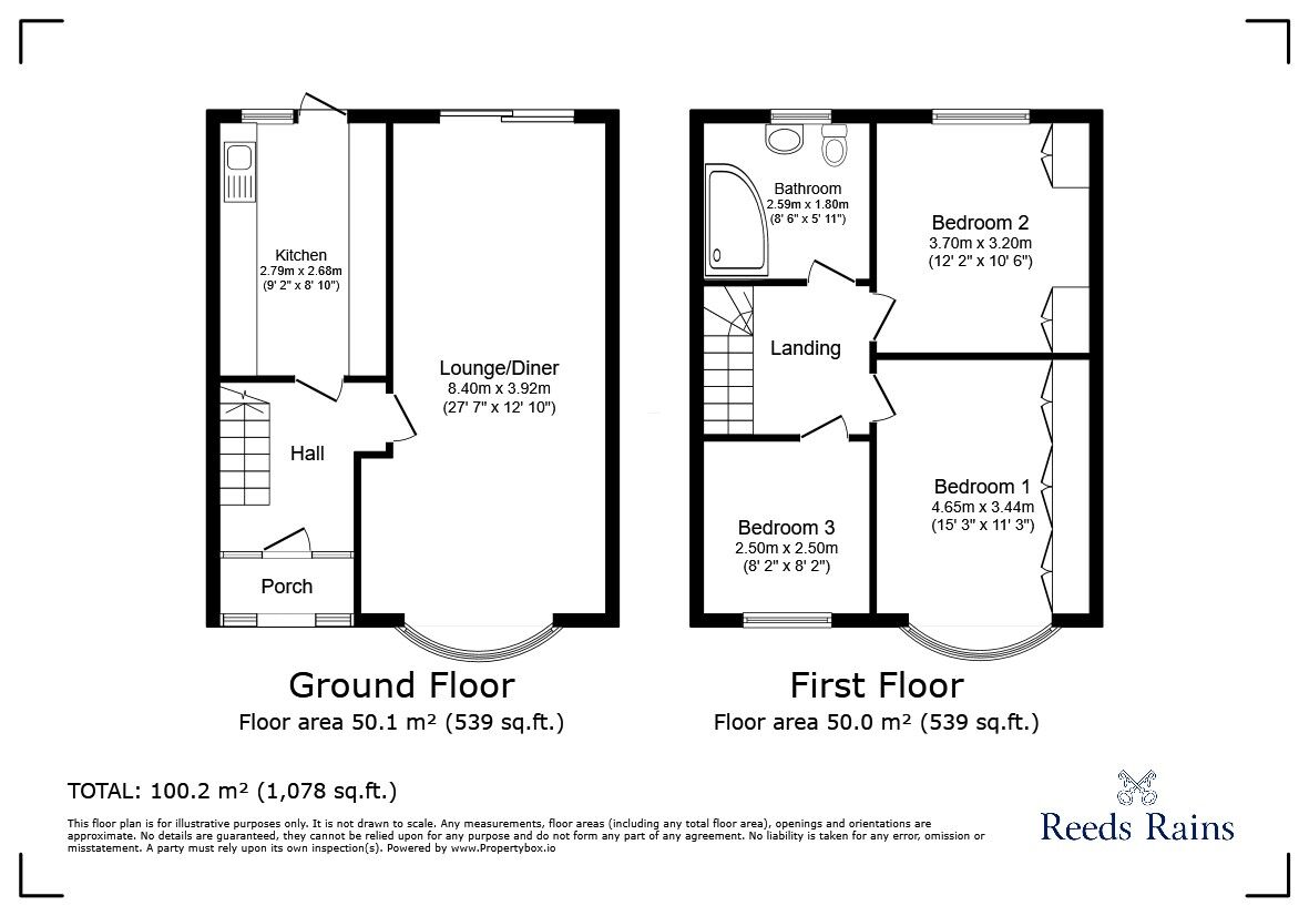 Floorplan of 3 bedroom Mid Terrace House for sale, Dawlish Drive, Ilford, IG3