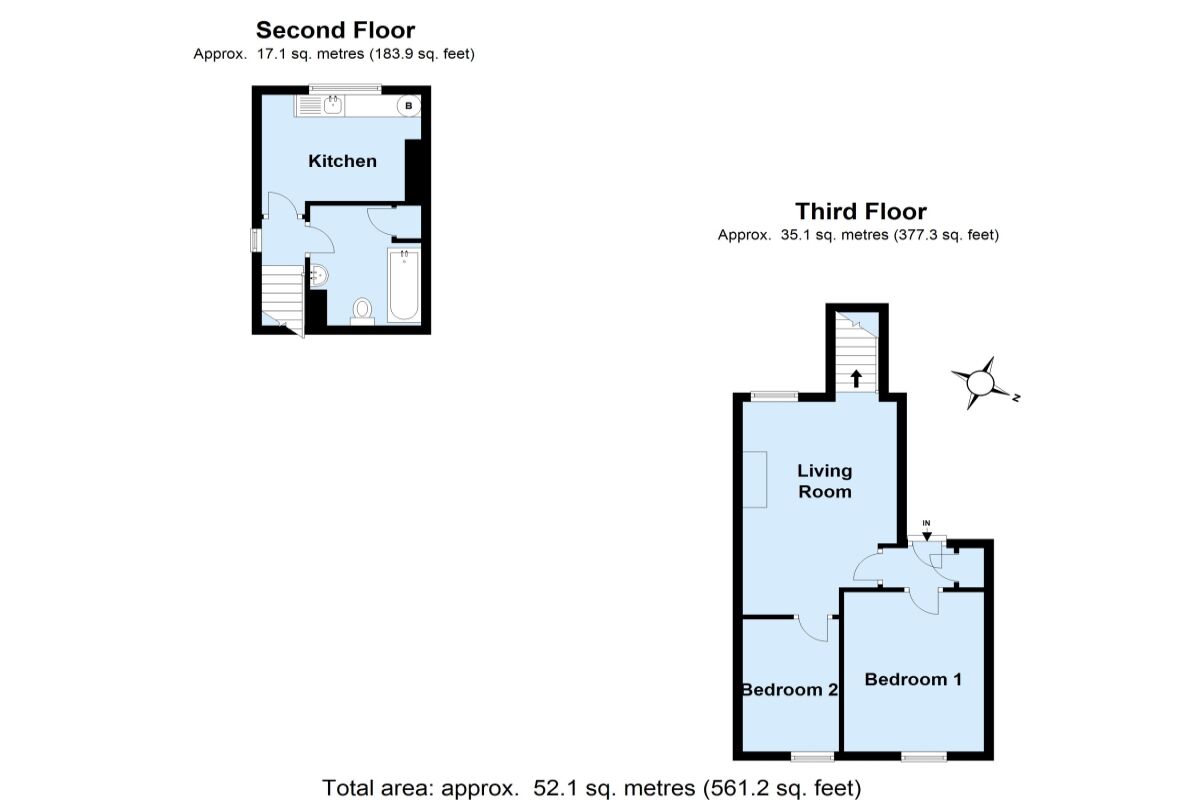 Floorplan of 2 bedroom  Flat to rent, Kennington Road, London, SE1