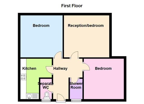 Floorplan of 2 bedroom  Flat for sale, Law Street, London, SE1