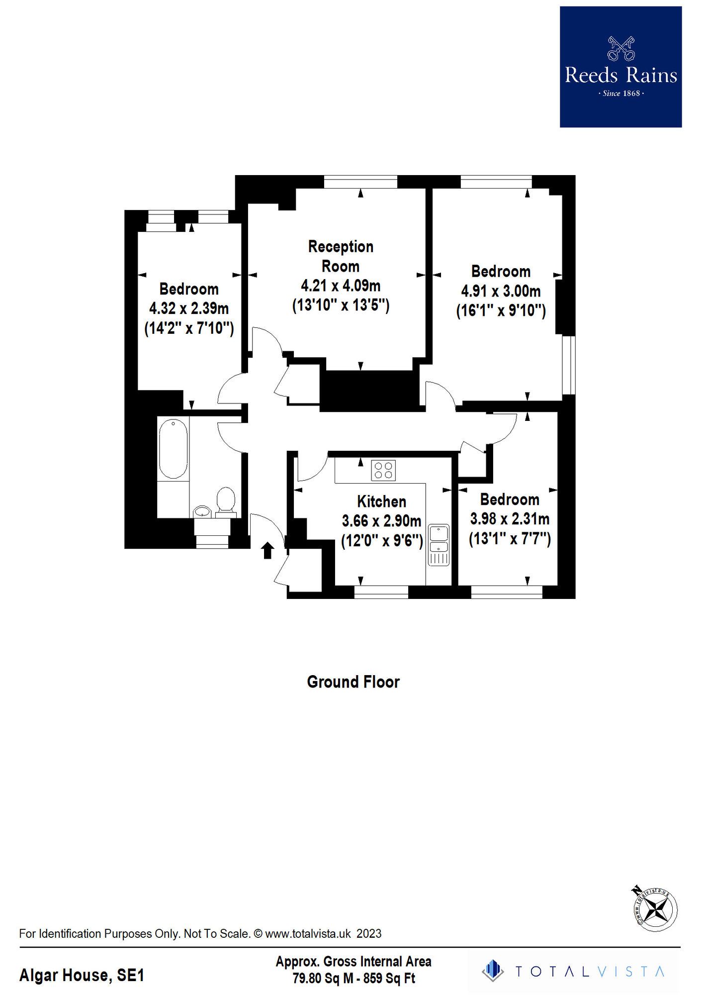 Floorplan of 3 bedroom  Flat for sale, Webber Row, London, SE1