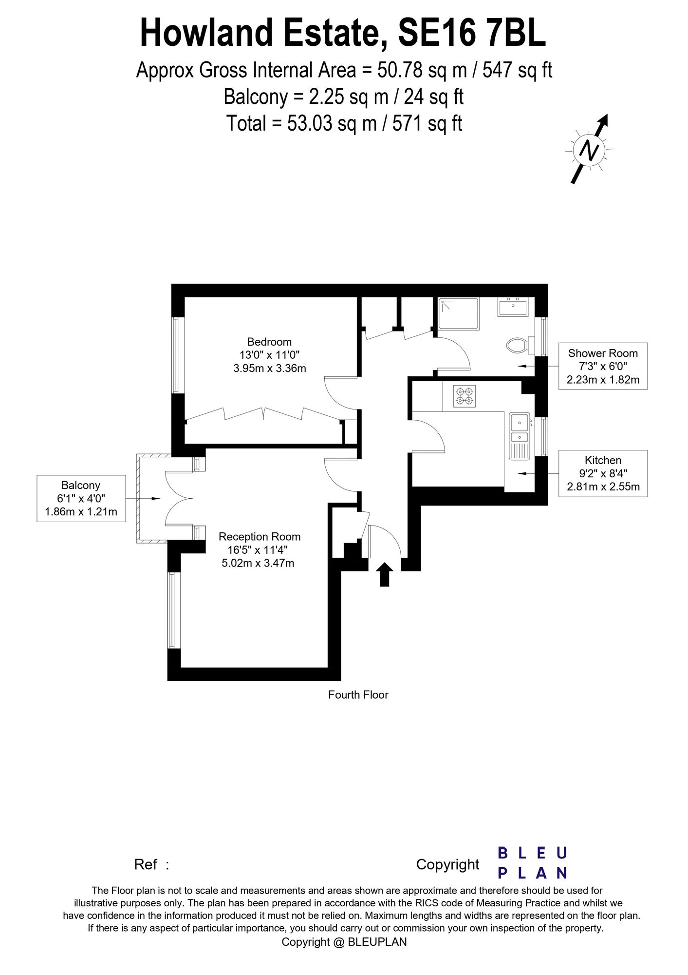 Floorplan of 1 bedroom  Flat for sale, Howland Estate, London, SE16