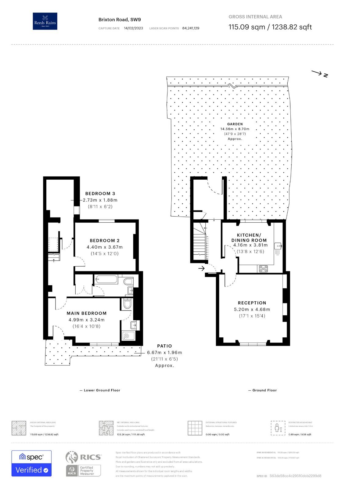 Floorplan of 4 bedroom  Flat to rent, Brixton Road, London, SW9