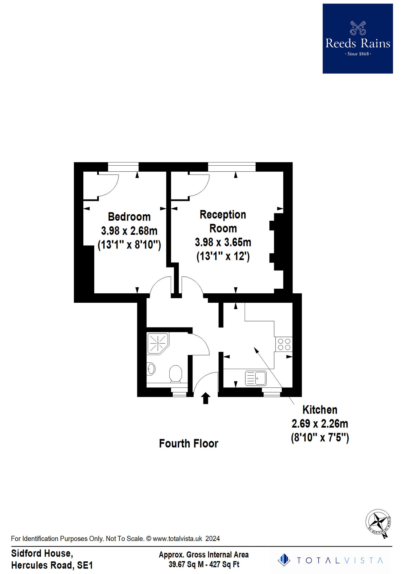 Floorplan of 1 bedroom  Flat for sale, Cosser Street, London, SE1