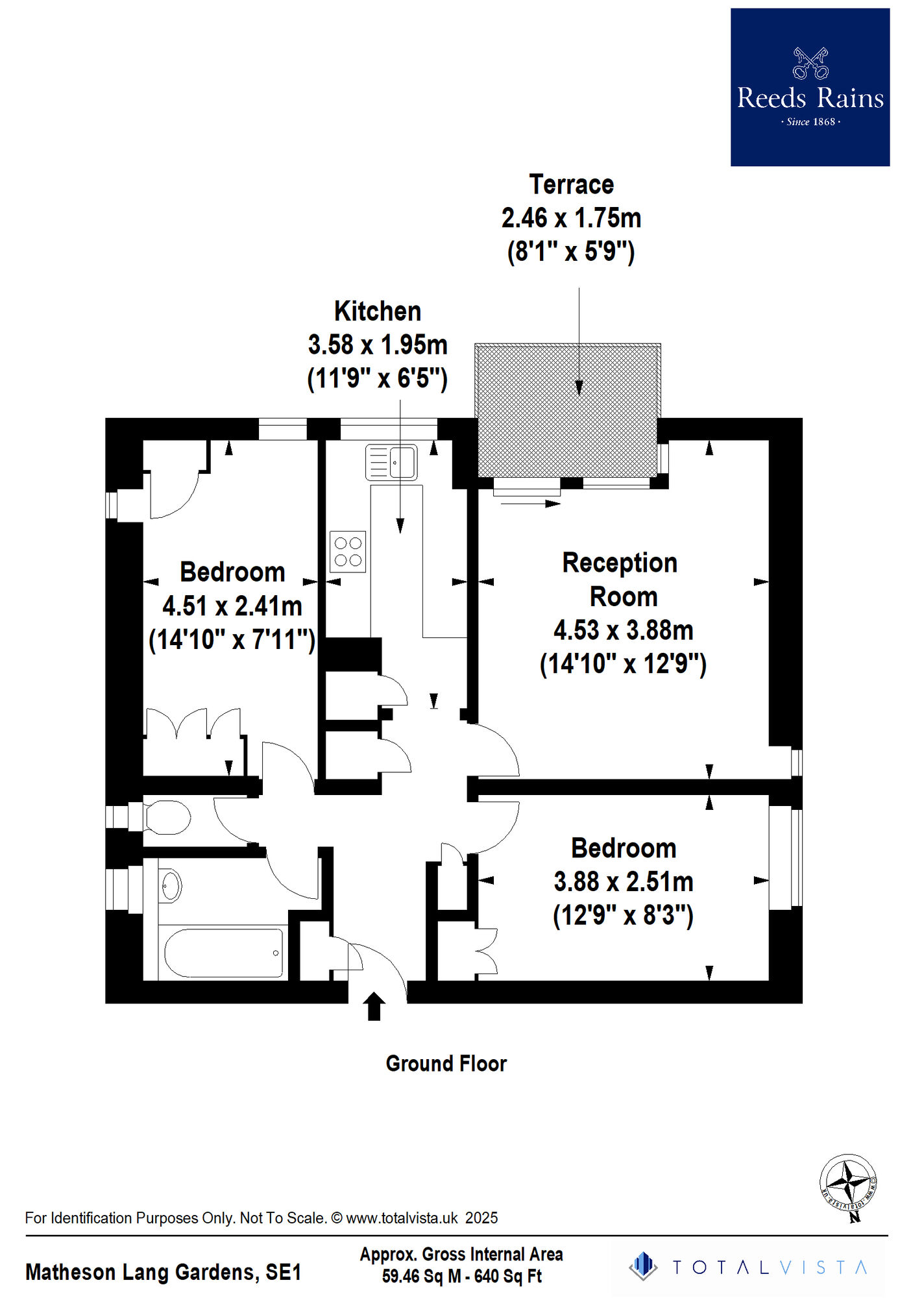 Floorplan of 2 bedroom  Flat for sale, Baylis Road, London, SE1