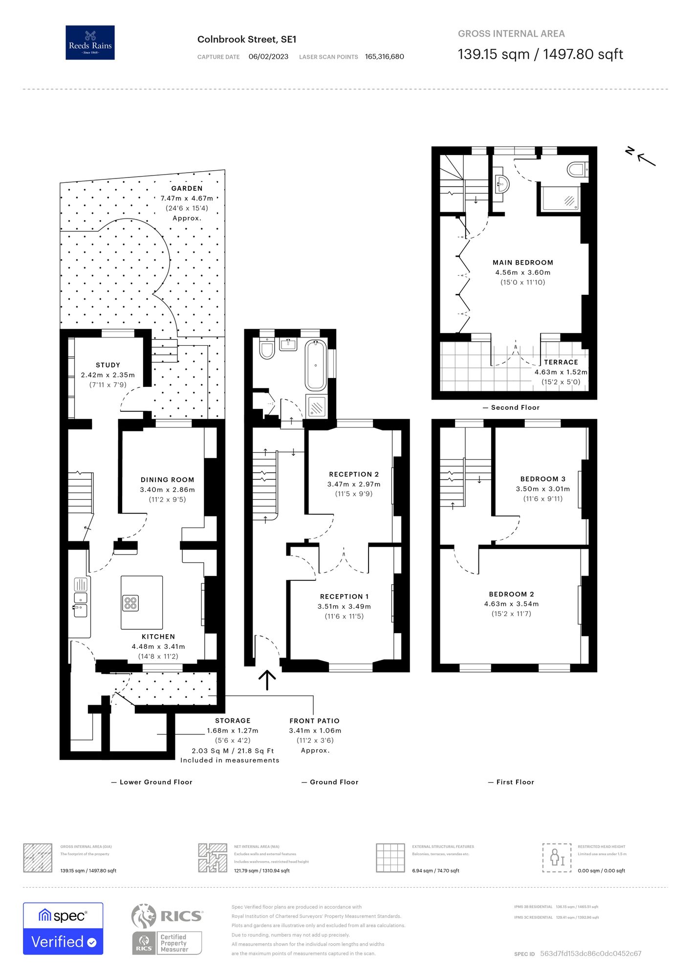 Floorplan of 3 bedroom Mid Terrace House for sale, Colnbrook Street, London, SE1