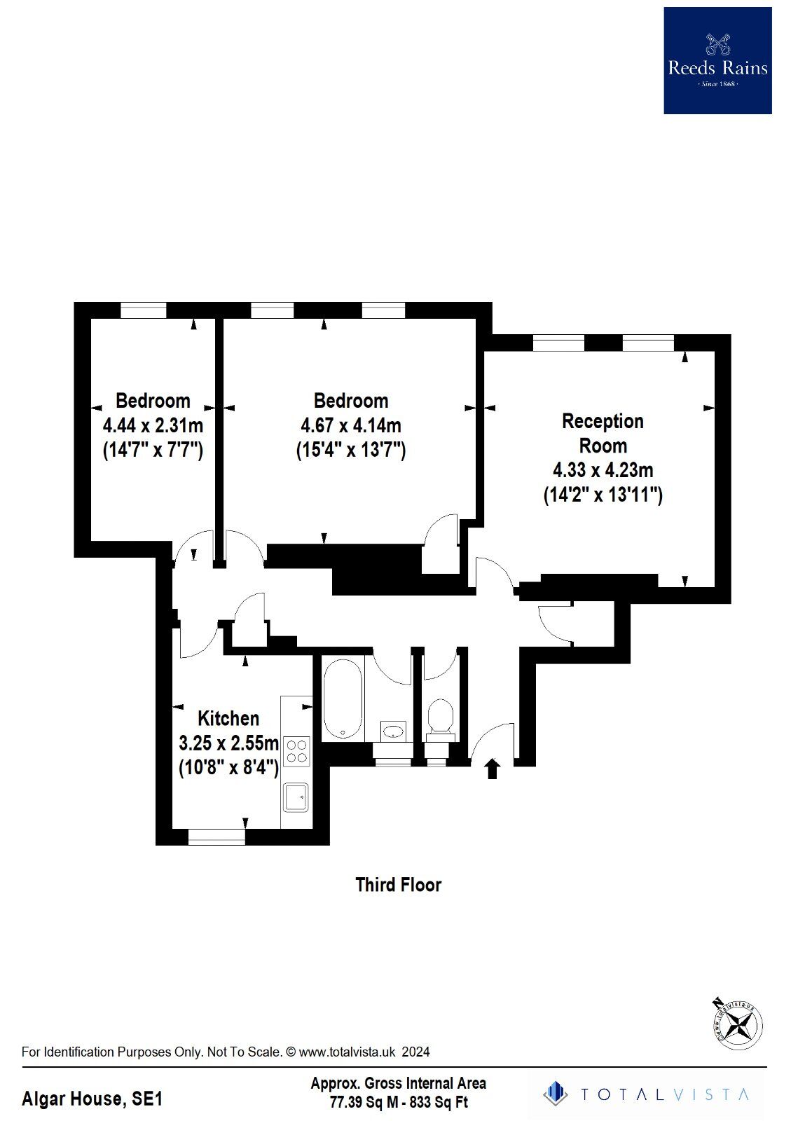 Floorplan of 2 bedroom  Flat to rent, Webber Row, London, SE1