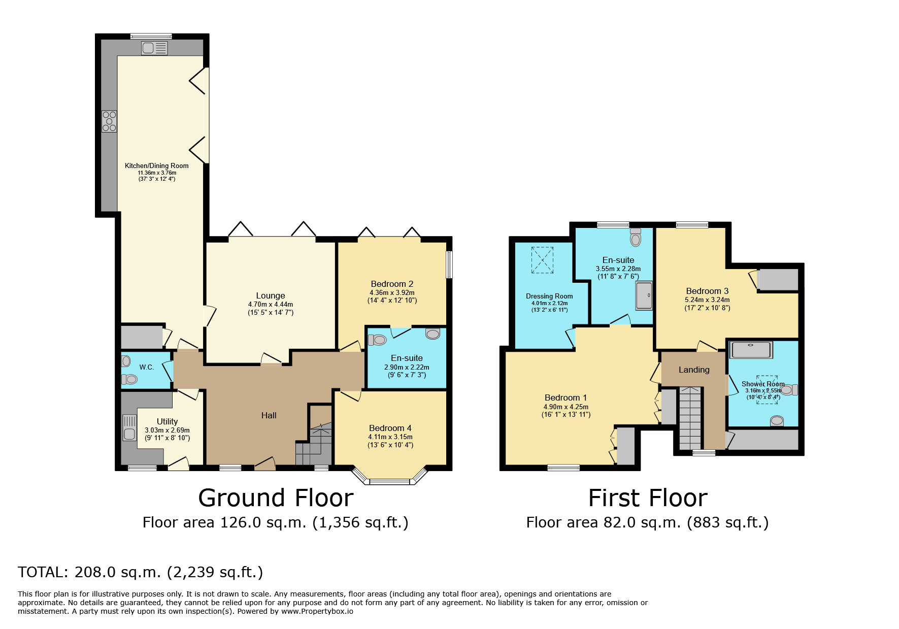 Floorplan of 4 bedroom Detached Bungalow for sale, Needlers End Lane, Balsall Common, West Midlands, CV7