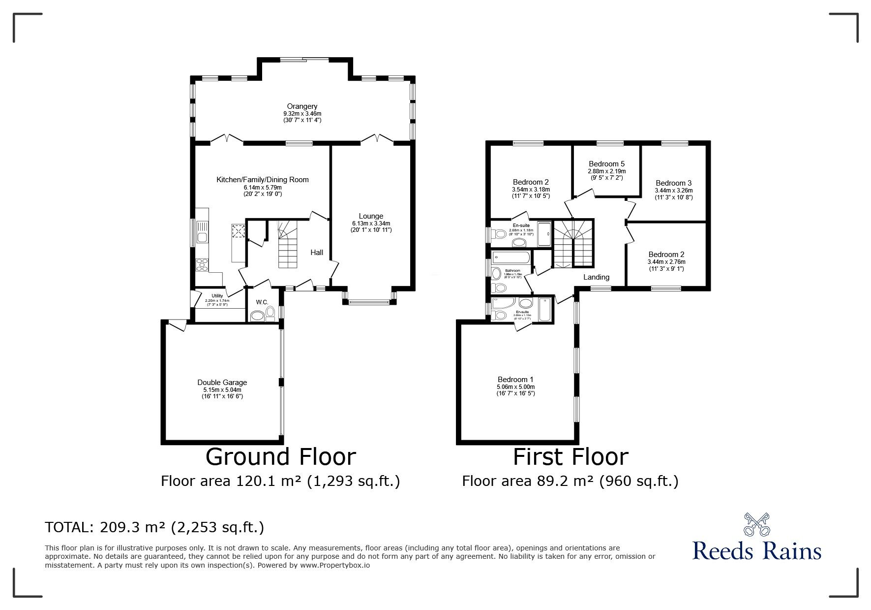 Floorplan of 5 bedroom Detached House for sale, Leveret Court, Farington Moss, Lancashire, PR26