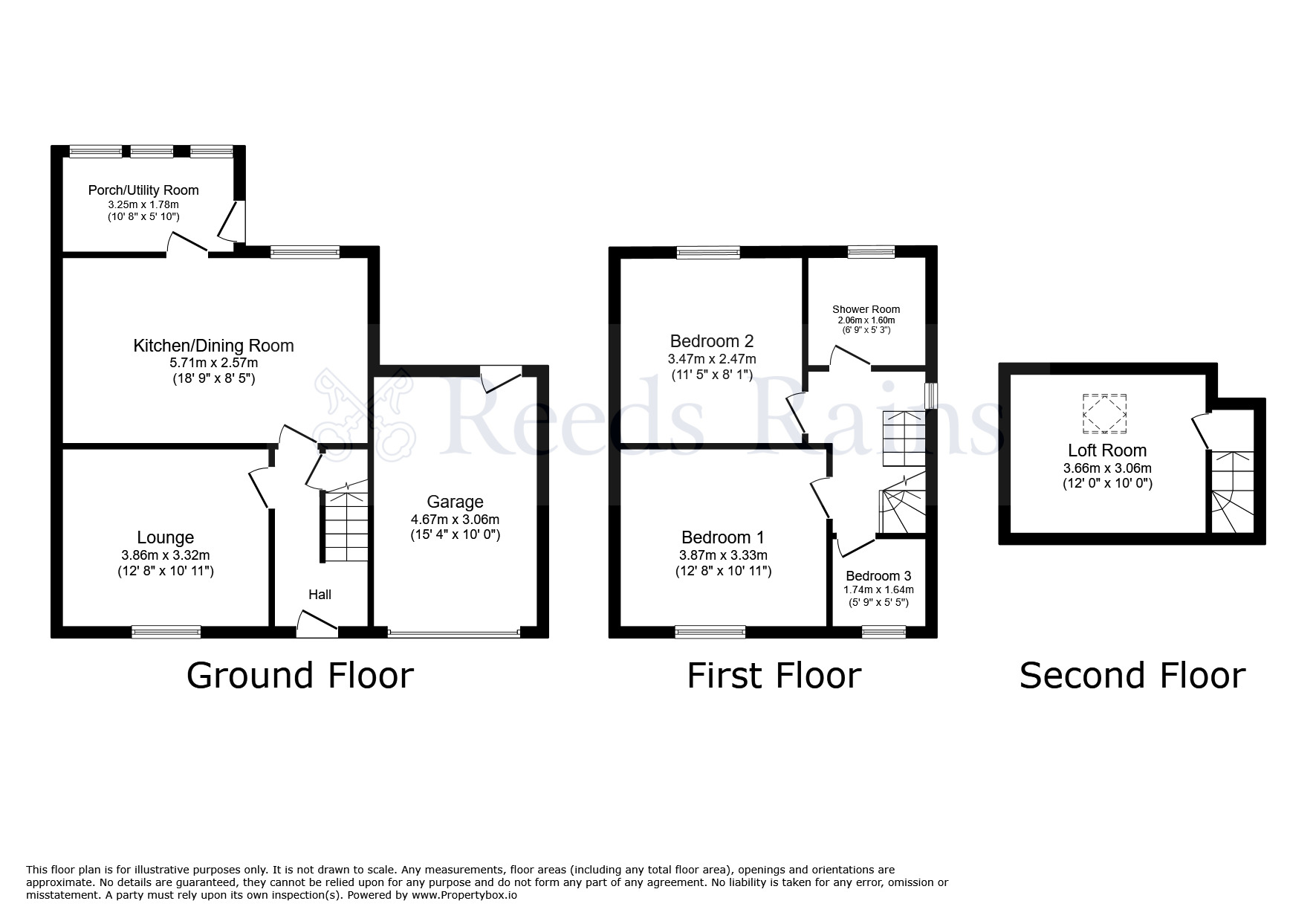 Floorplan of 3 bedroom Semi Detached House for sale, Highfield Avenue, Farington, Lancashire, PR25