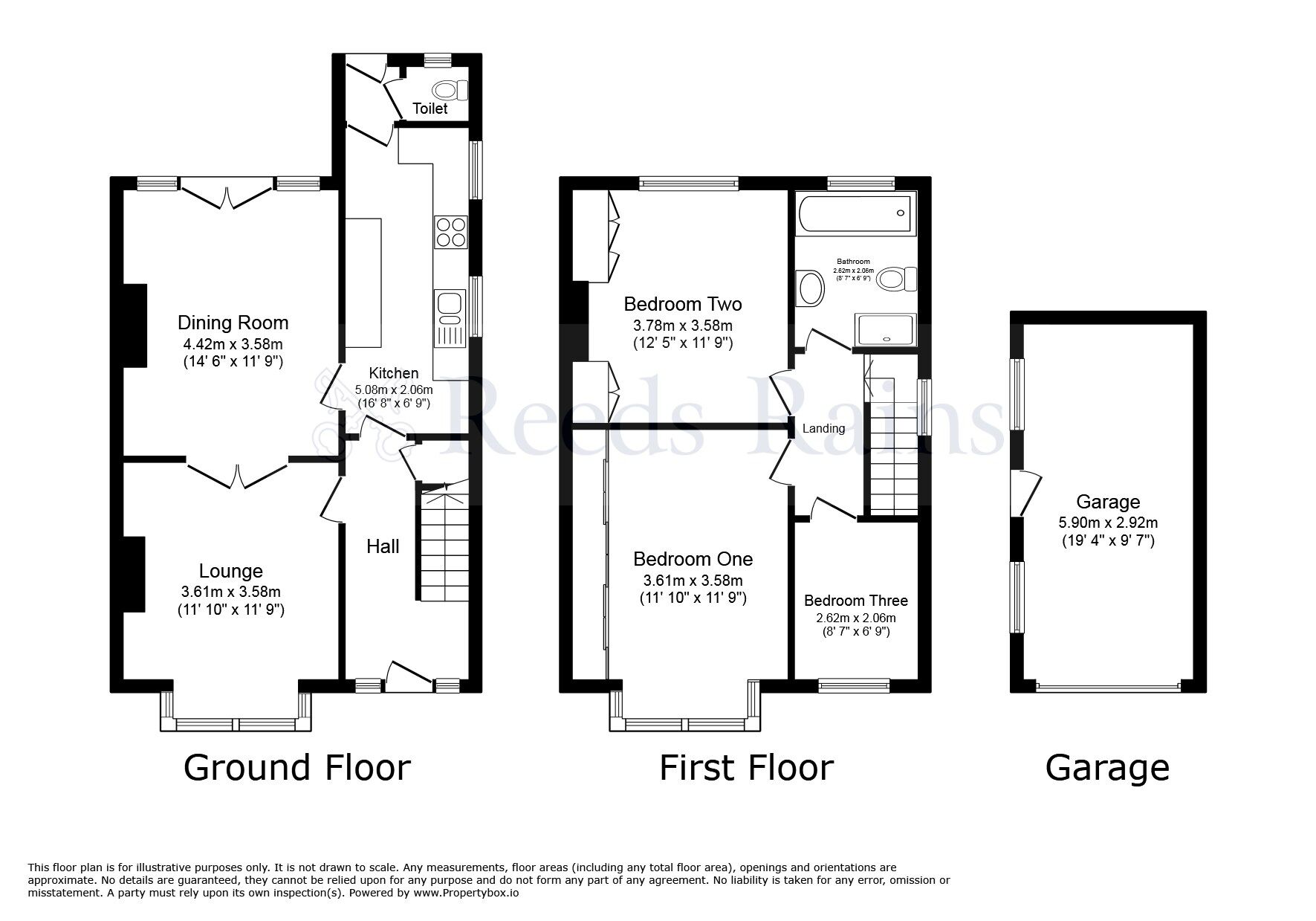 Floorplan of 3 bedroom Semi Detached House for sale, Fox Lane, Leyland, Lancashire, PR25