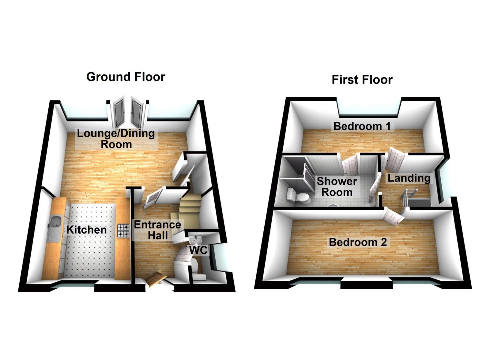 Floorplan of 2 bedroom Semi Detached House for sale, Sycamore Lane, Lisburn, County Antrim, BT28