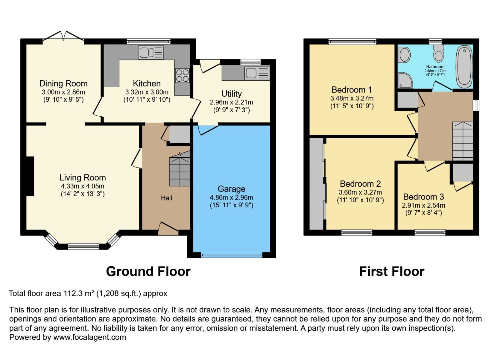 Floorplan of 3 bedroom Detached House for sale, Willow Grove, Banbridge, County Down, BT32