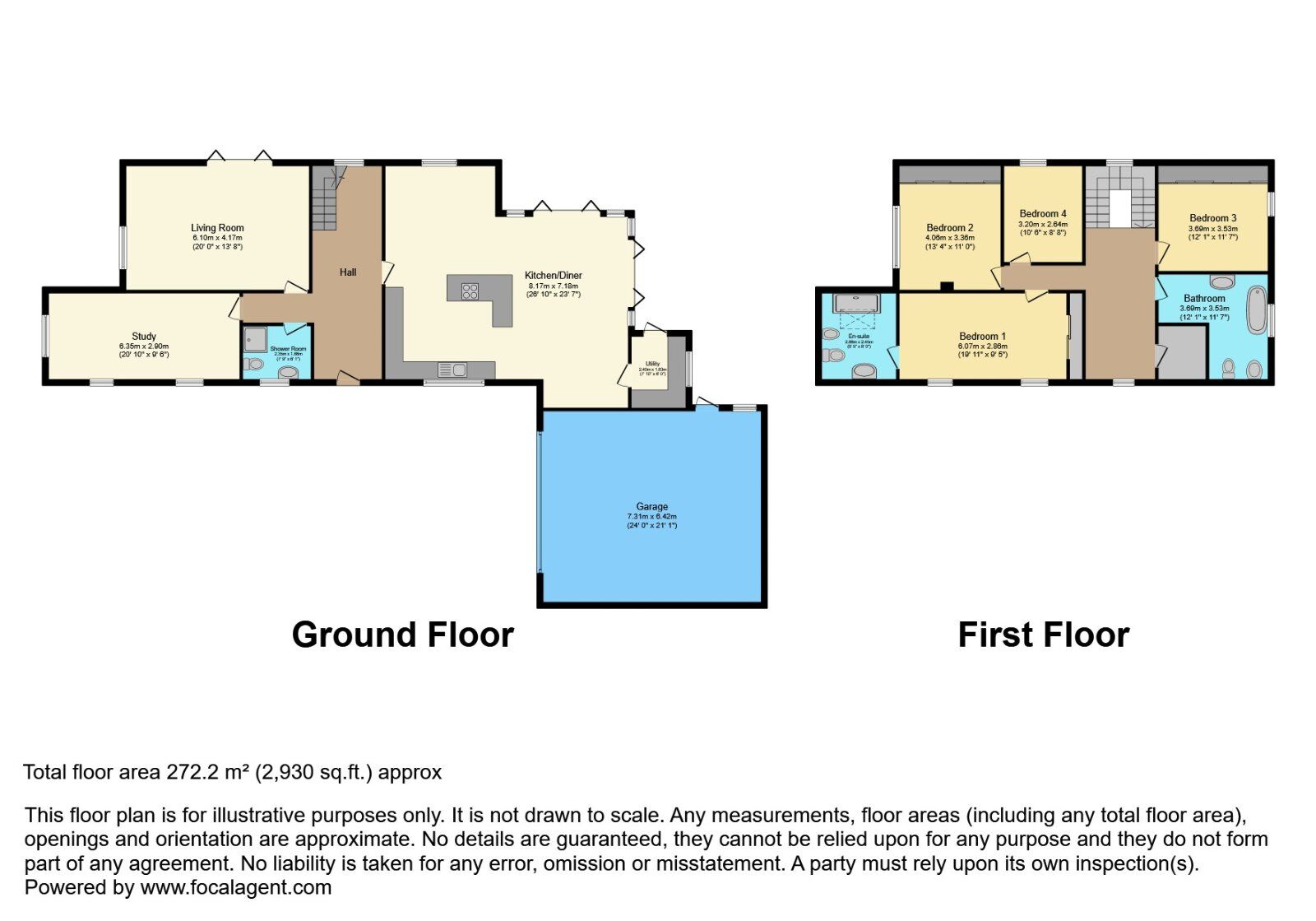 Floorplan of 4 bedroom Detached House for sale, Saintfield Road, Lisburn, County Down, BT27