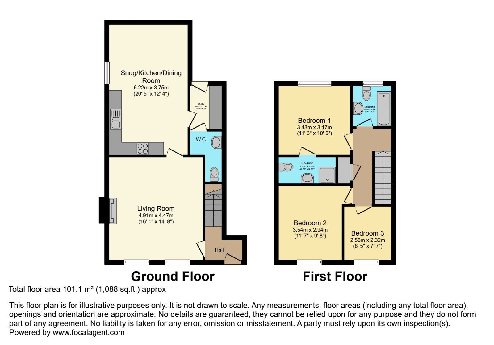 Floorplan of 3 bedroom Semi Detached House for sale, Meadow Way, Lisburn, County Down, BT28