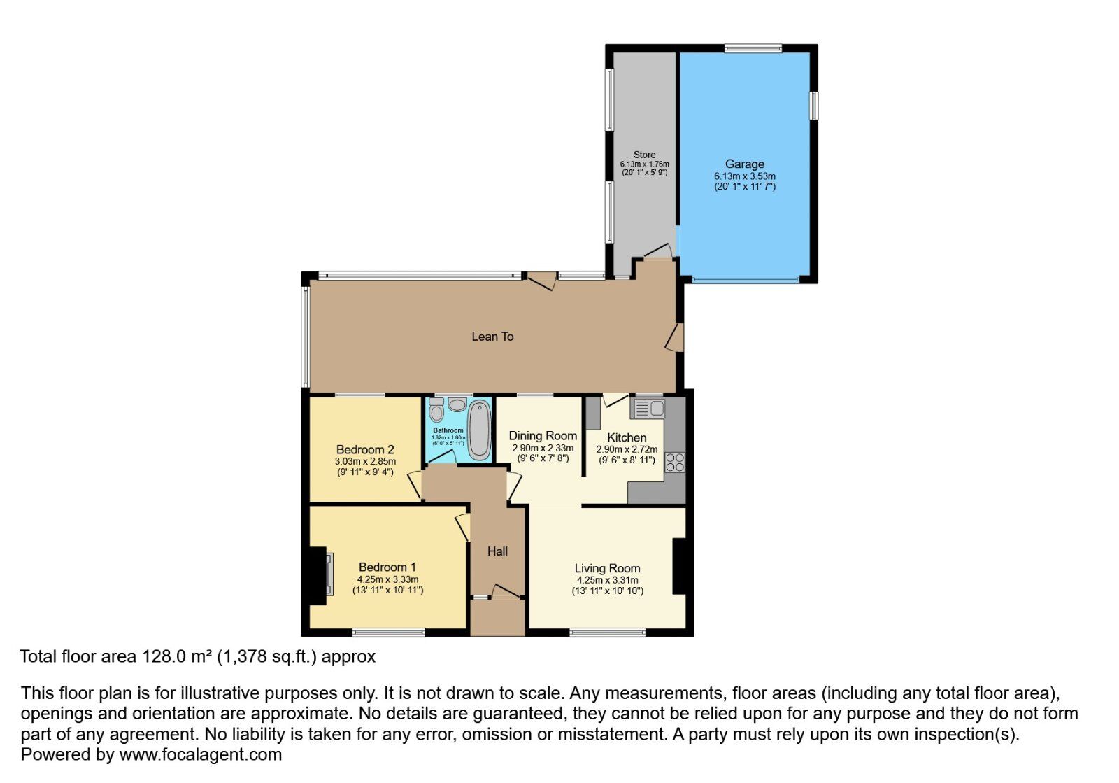 Floorplan of 2 bedroom Detached Bungalow for sale, Woodland Drive, Lisburn, County Down, BT27