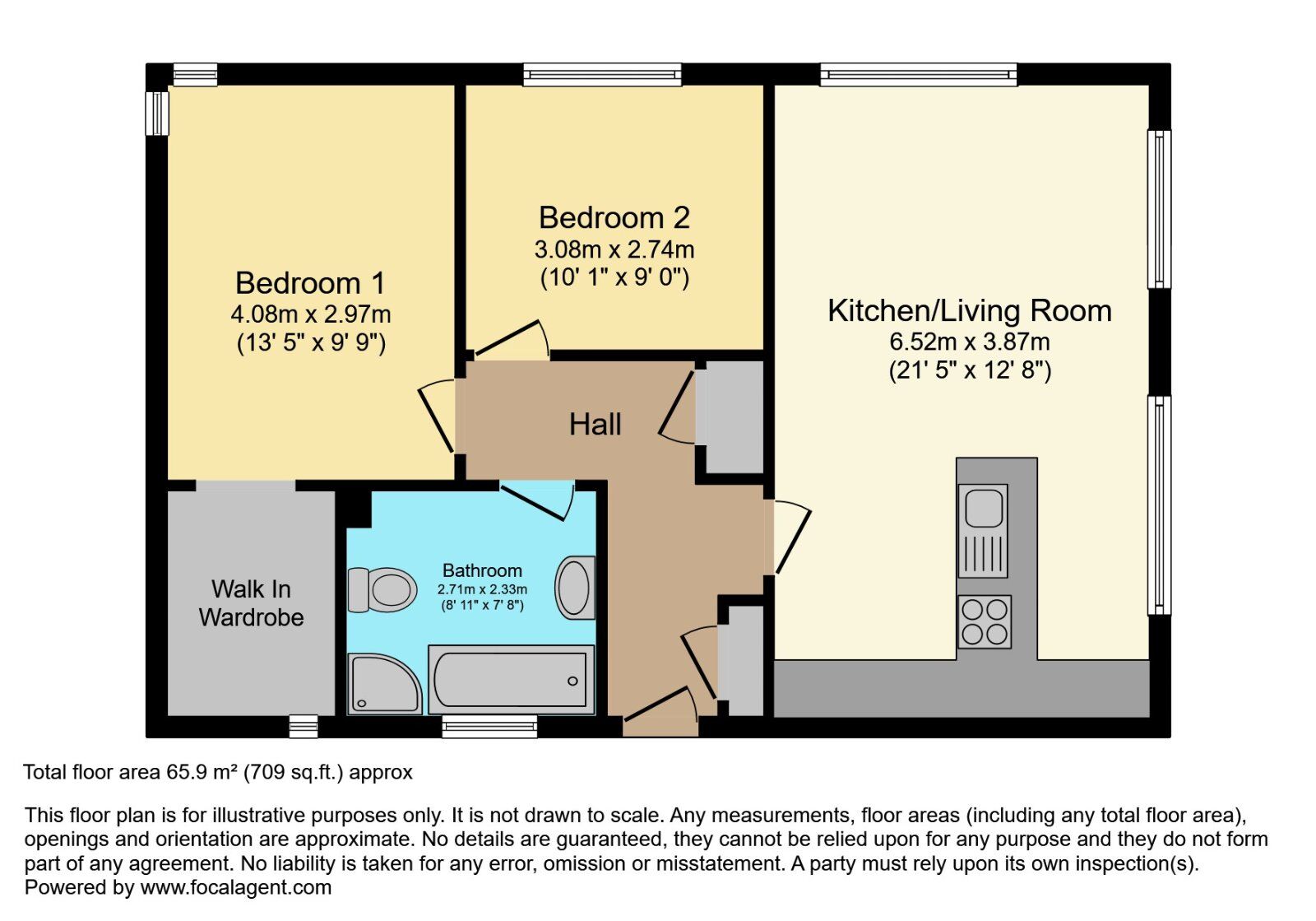 Floorplan of 2 bedroom  Flat for sale, Lagmore View Road, Dunmurry, County Down, BT17