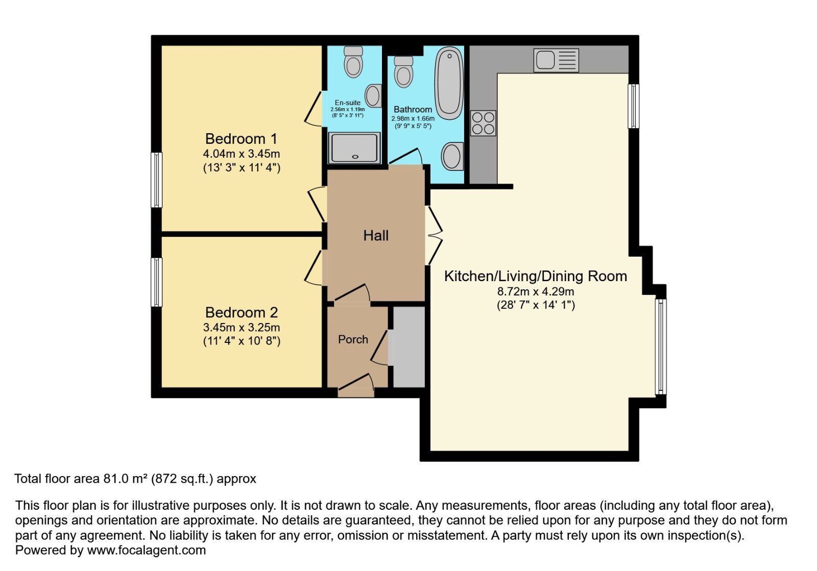 Floorplan of 2 bedroom  Flat for sale, Ballantine Square, Lisburn, County Down, BT27