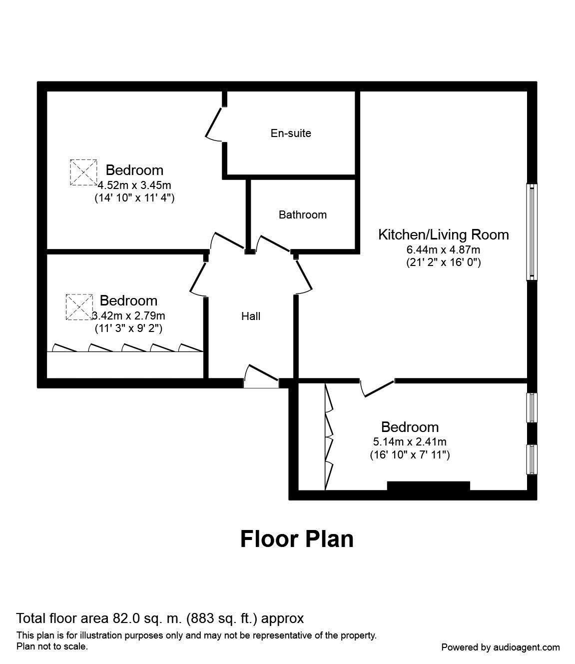 Floorplan of 3 bedroom  Flat to rent, Sir Thomas Street, Liverpool, L1