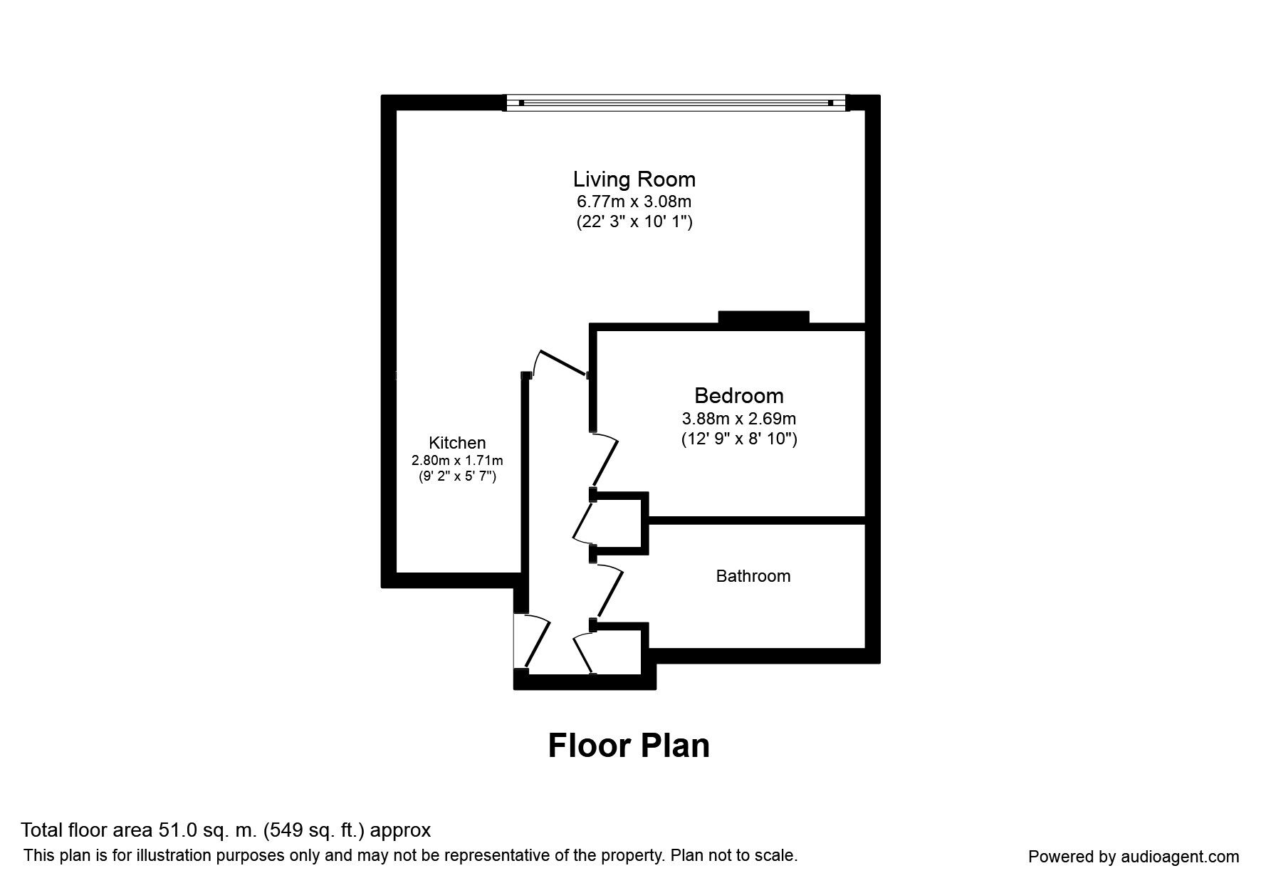 Floorplan of 1 bedroom  Flat to rent, Sir Thomas Street, Liverpool, L1