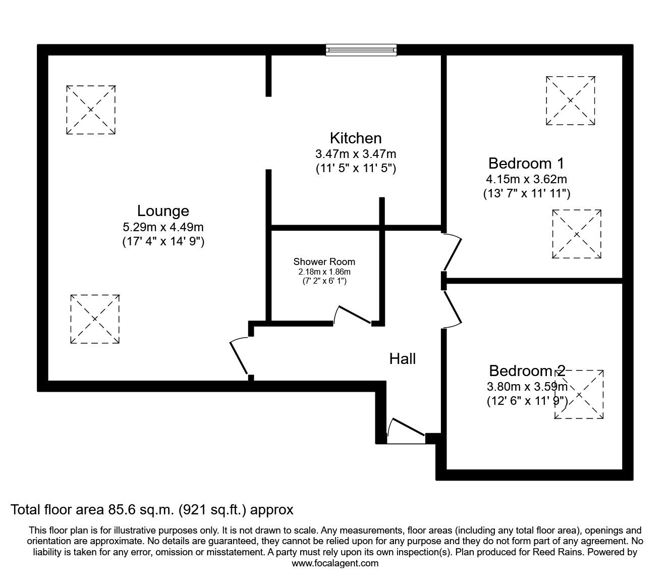 Floorplan of 2 bedroom  Flat to rent, Greenheys Road, Liverpool, Merseyside, L8