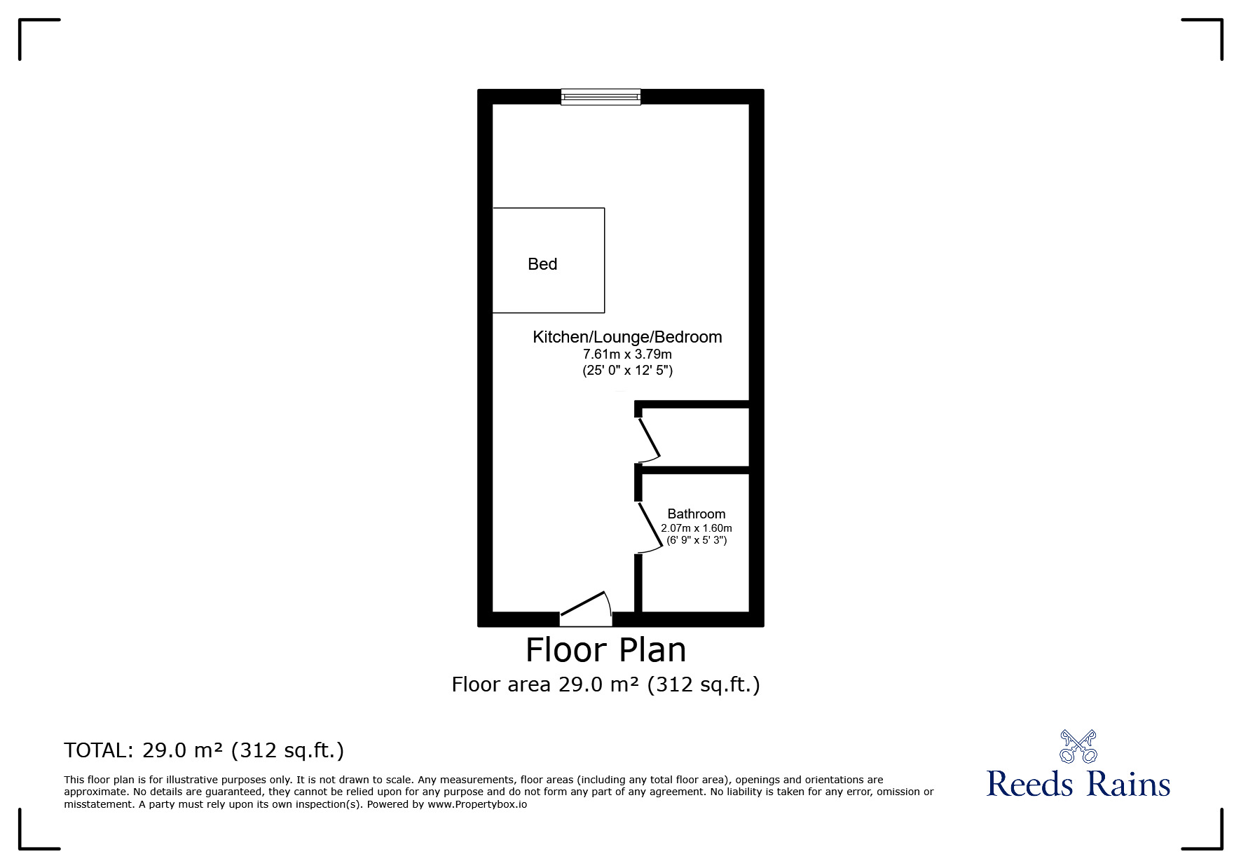 Floorplan of  Flat for sale, Kenyons Steps, Liverpool, Merseyside, L1