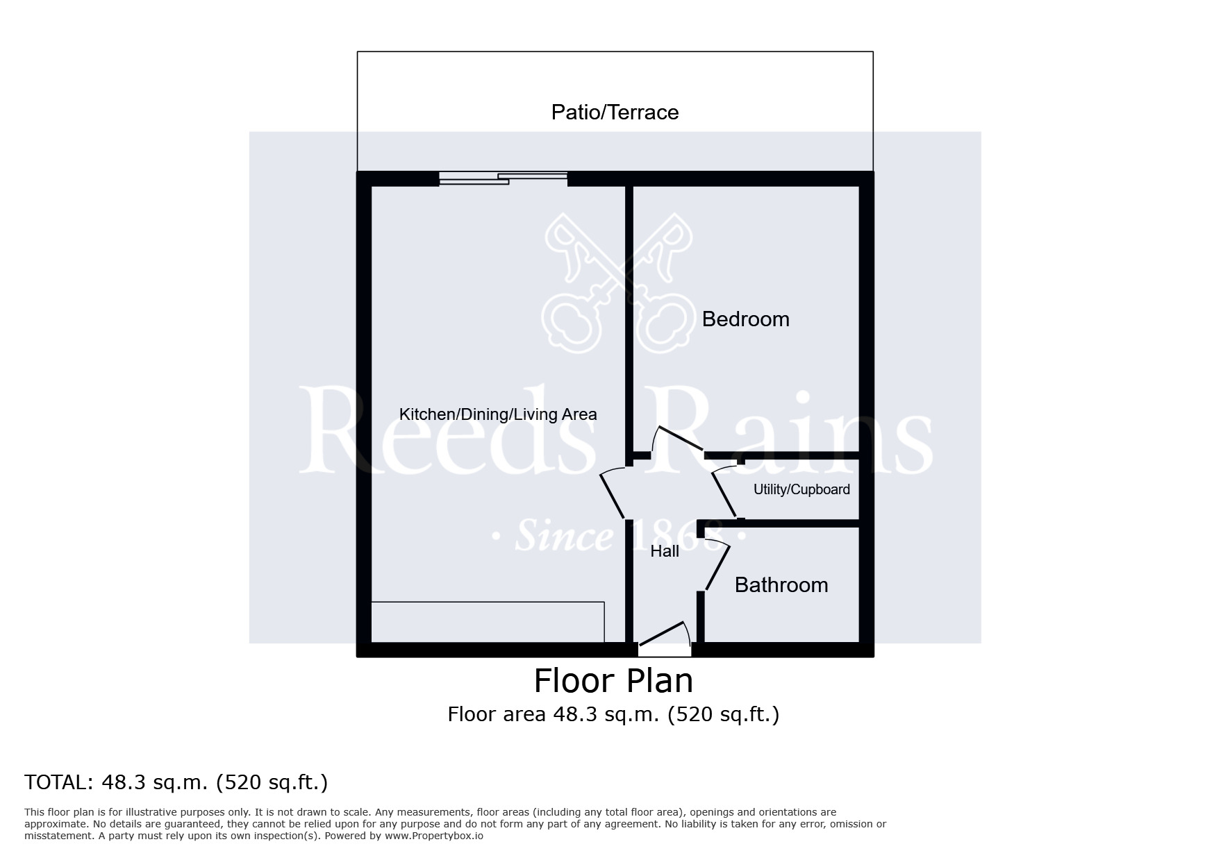 Floorplan of 1 bedroom  Flat for sale, Strand Street, Liverpool, Merseyside, L1