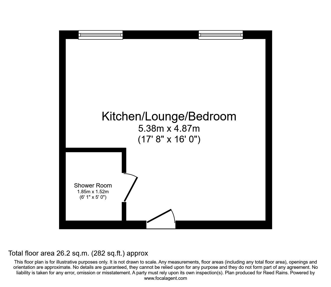 Floorplan of 1 bedroom  Flat to rent, Chatham Place, Liverpool, Merseyside, L7