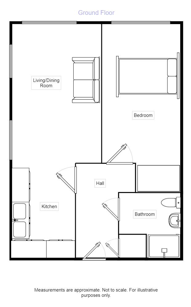 Floorplan of 1 bedroom  Flat for sale, Slater Place, Liverpool, Merseyside, L1