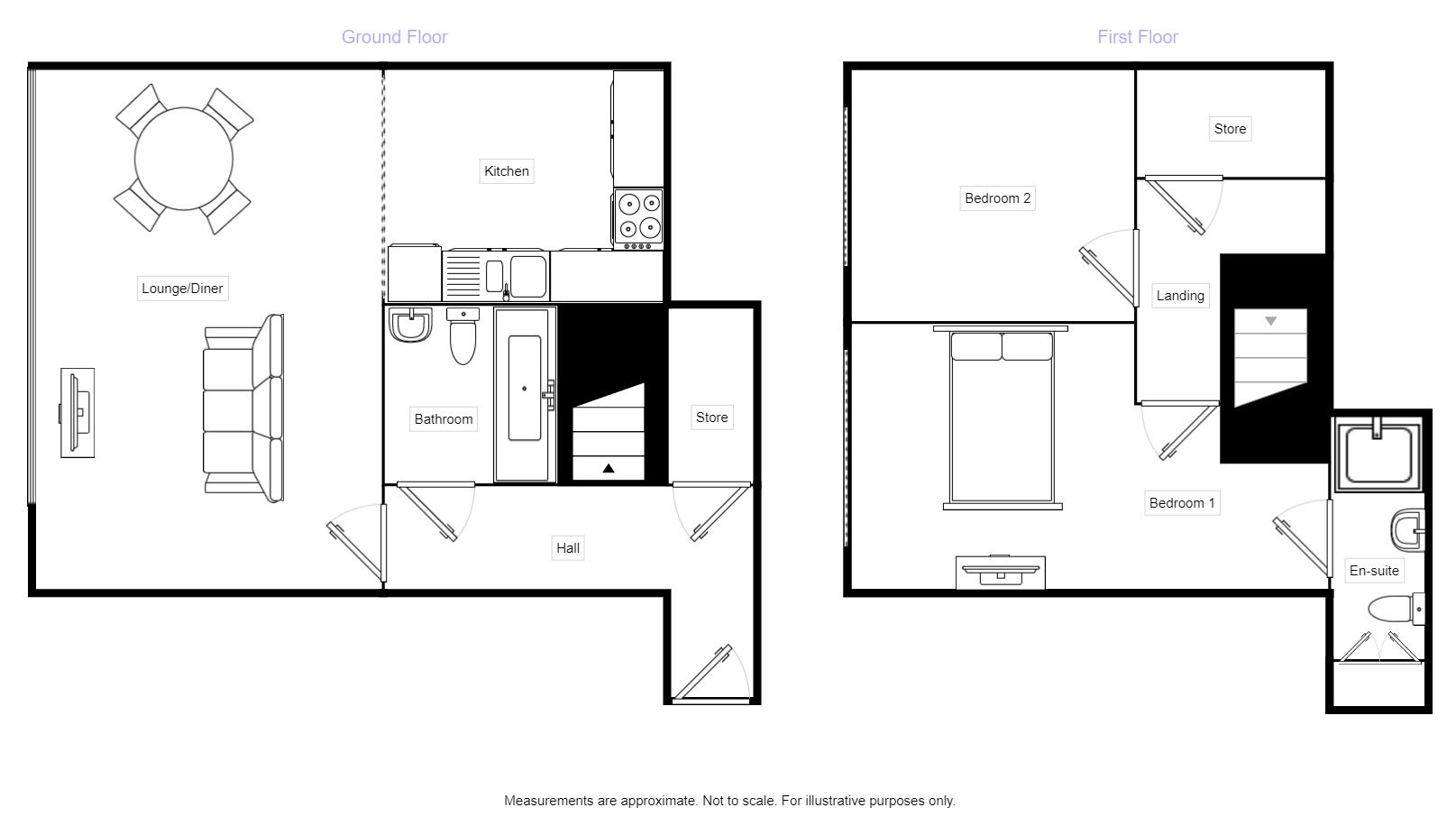 Floorplan of 2 bedroom  Flat for sale, Temple Lane, Liverpool, Merseyside, L2