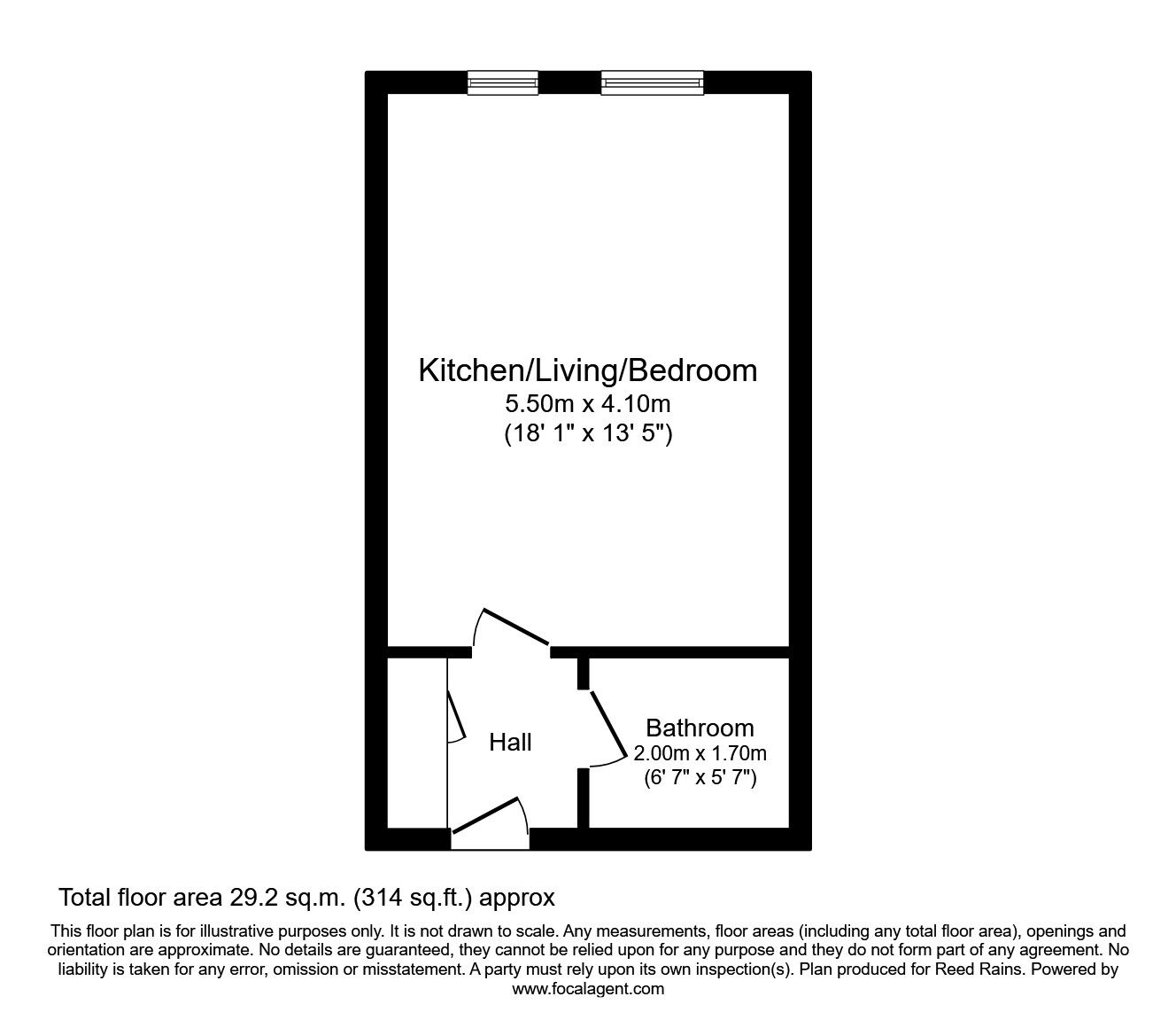 Floorplan of  Flat for sale, The Strand, Liverpool, Merseyside, L2