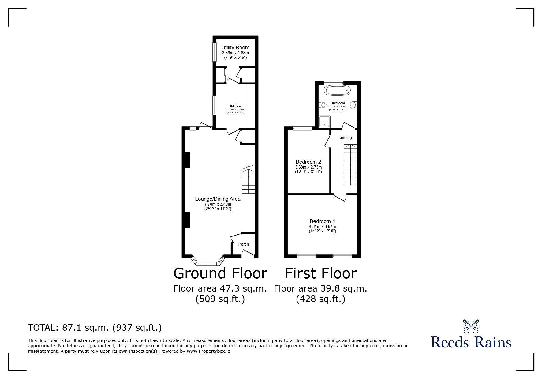 Floorplan of 2 bedroom Mid Terrace House for sale, Isaac Street, Liverpool, Merseyside, L8