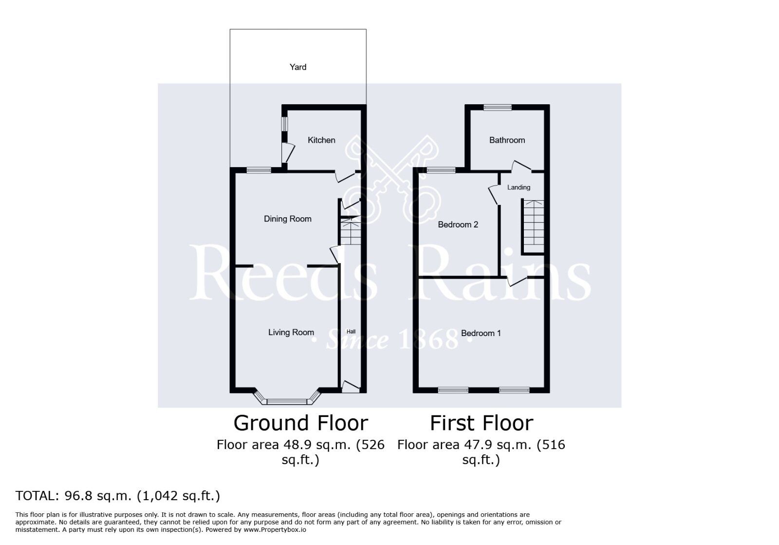 Floorplan of 2 bedroom Mid Terrace House for sale, Stevenson Street, Liverpool, Merseyside, L15