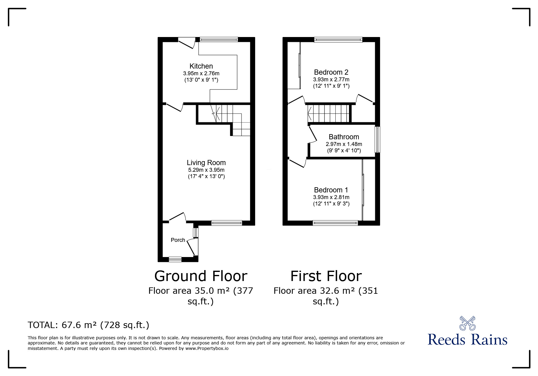 Floorplan of 2 bedroom Semi Detached House for sale, Carnation Road, Liverpool, Merseyside, L9