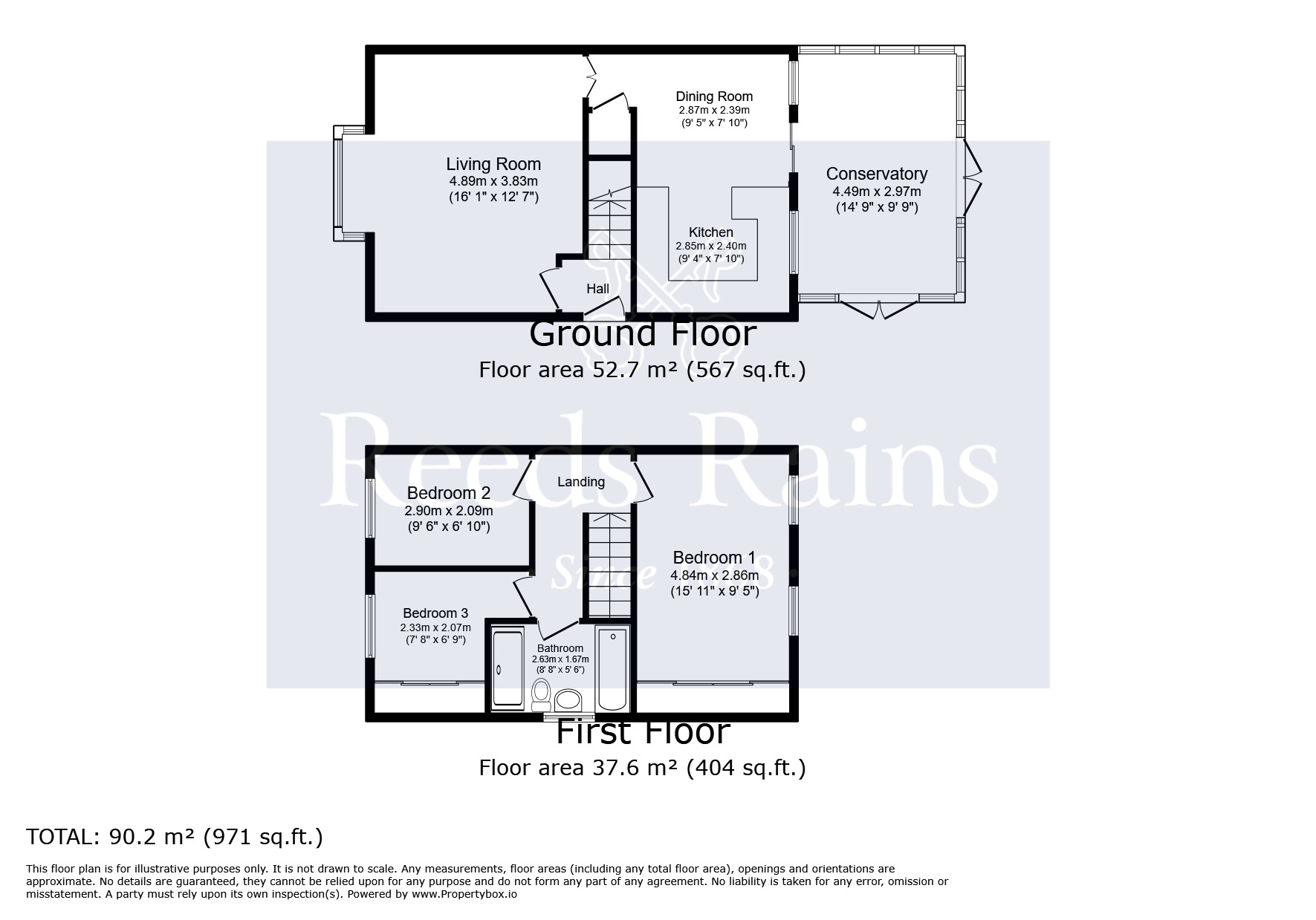 Floorplan of 3 bedroom Detached House for sale, Hemlock Close, Liverpool, Merseyside, L12