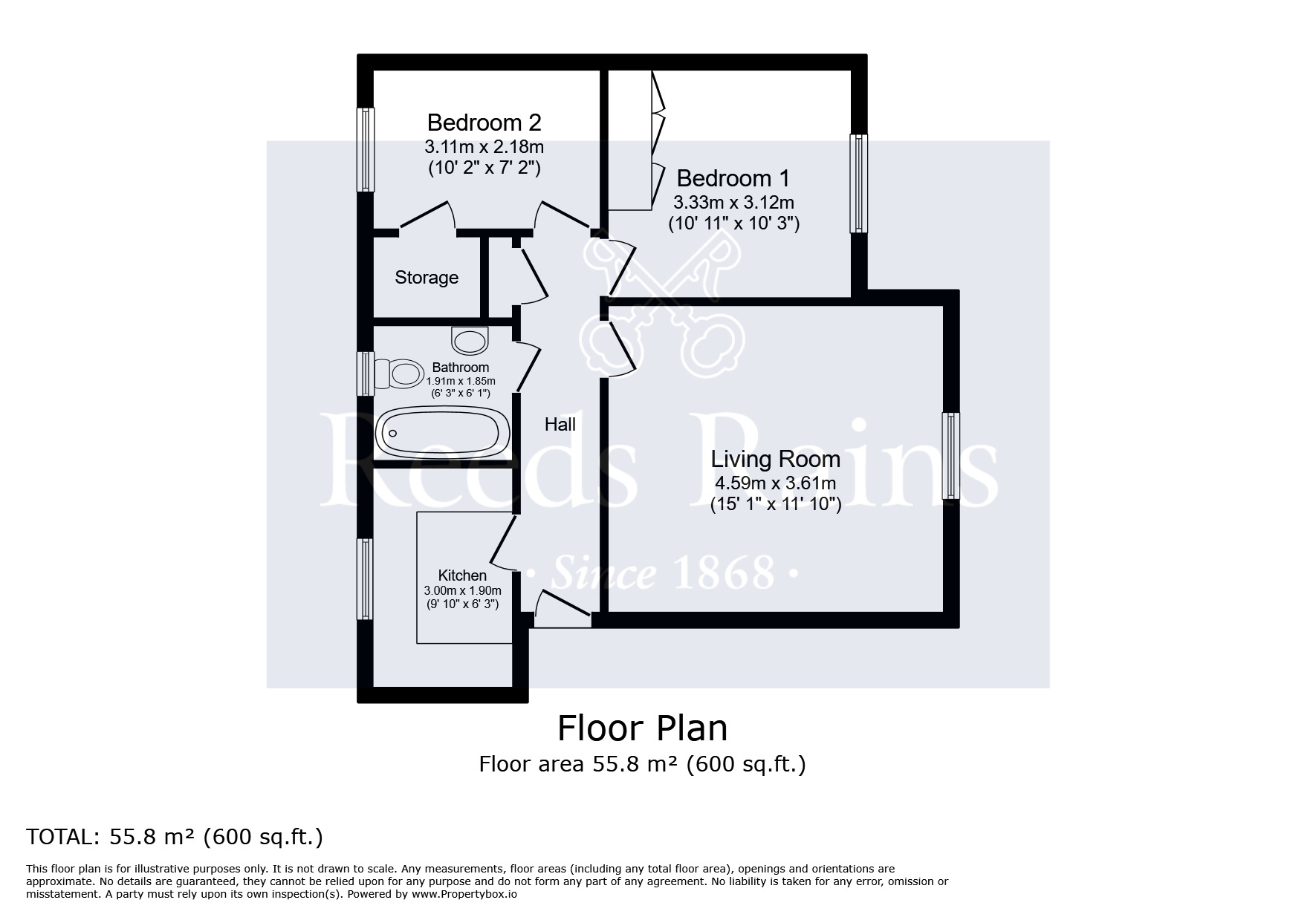 Floorplan of 2 bedroom  House for sale, Carlake Grove, Walton, Merseyside, L9