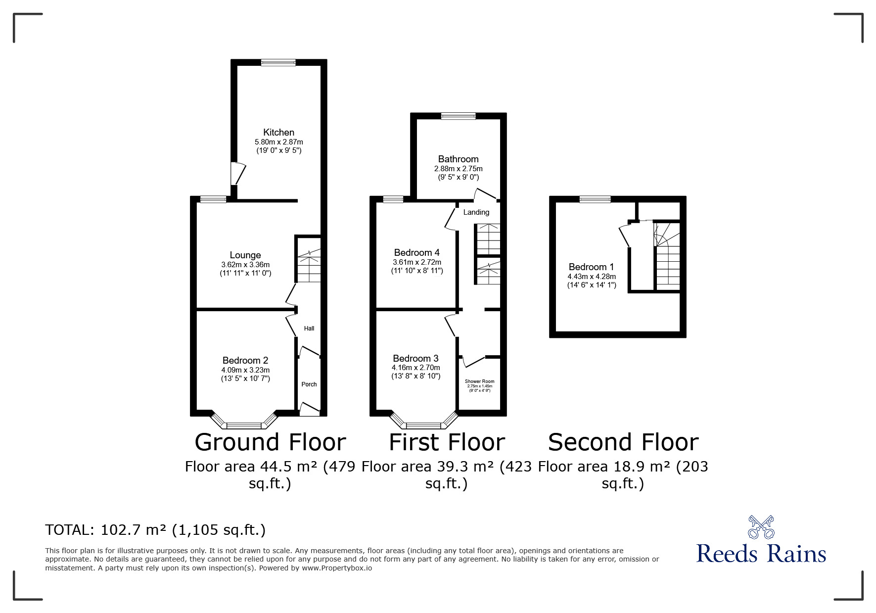 Floorplan of 1 bedroom  House to rent, Edinburgh Road, Kensington, Merseyside, L7