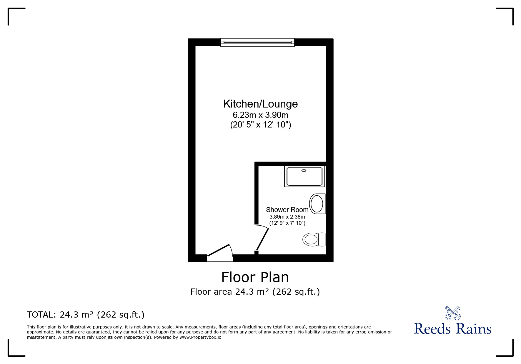 Floorplan of  Flat to rent, Leigh Street, Liverpool, Merseyside, L1