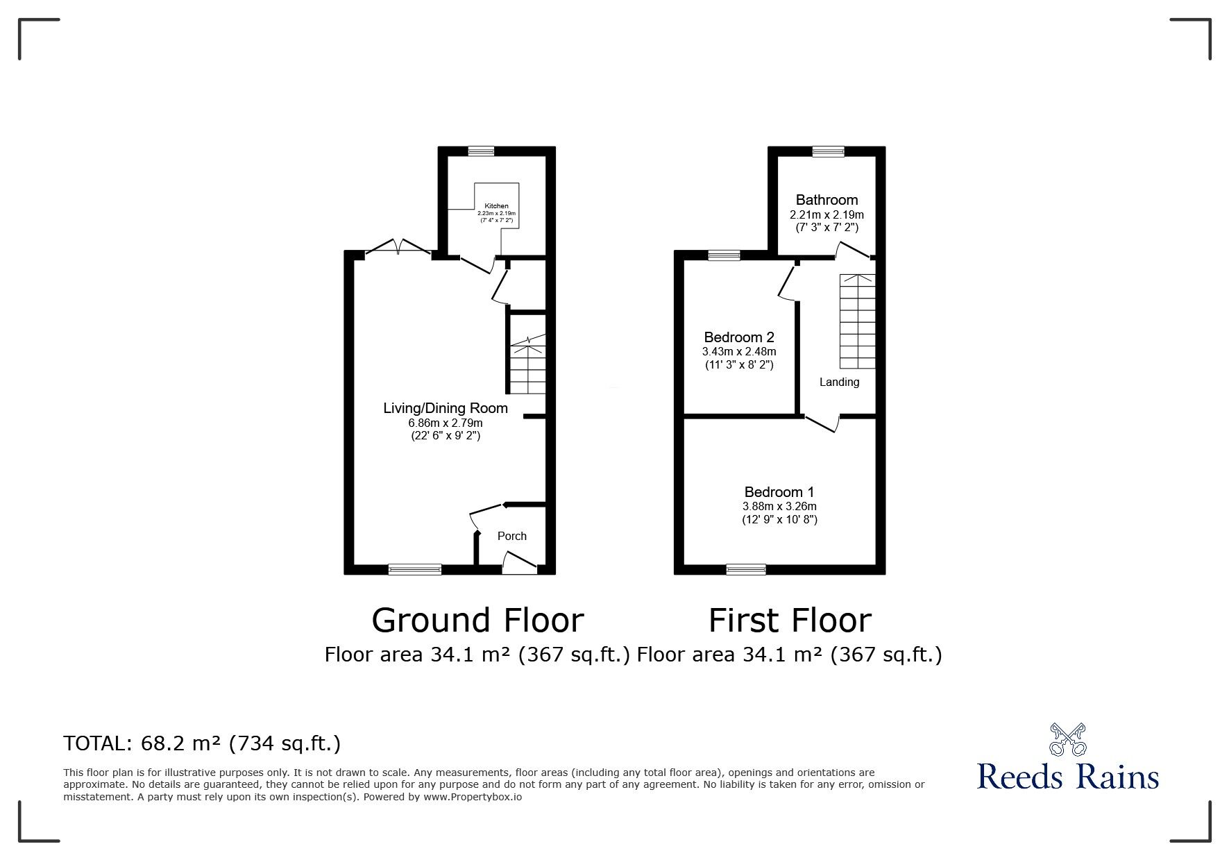 Floorplan of 2 bedroom Mid Terrace House for sale, Emery Street, Liverpool, Merseyside, L4