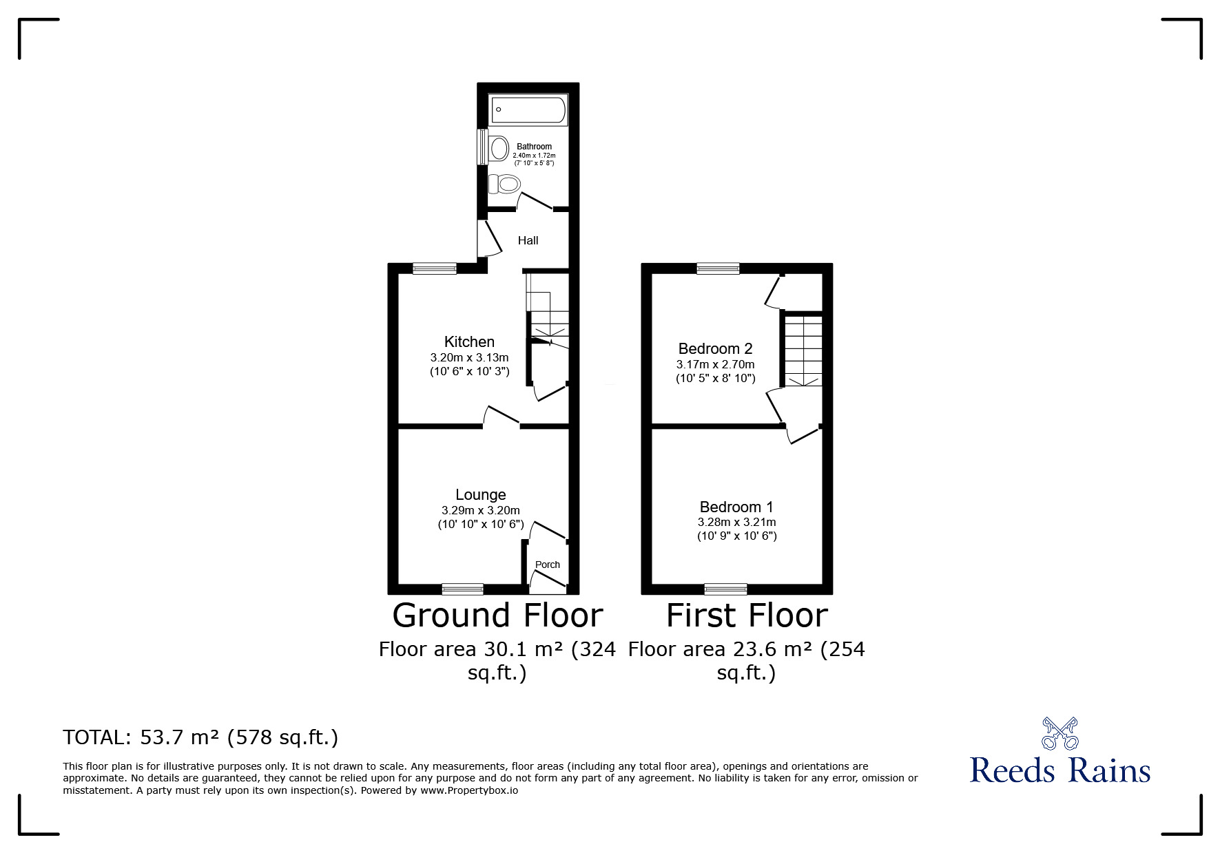 Floorplan of 2 bedroom Mid Terrace House for sale, Sandhead Street, Liverpool, Merseyside, L7