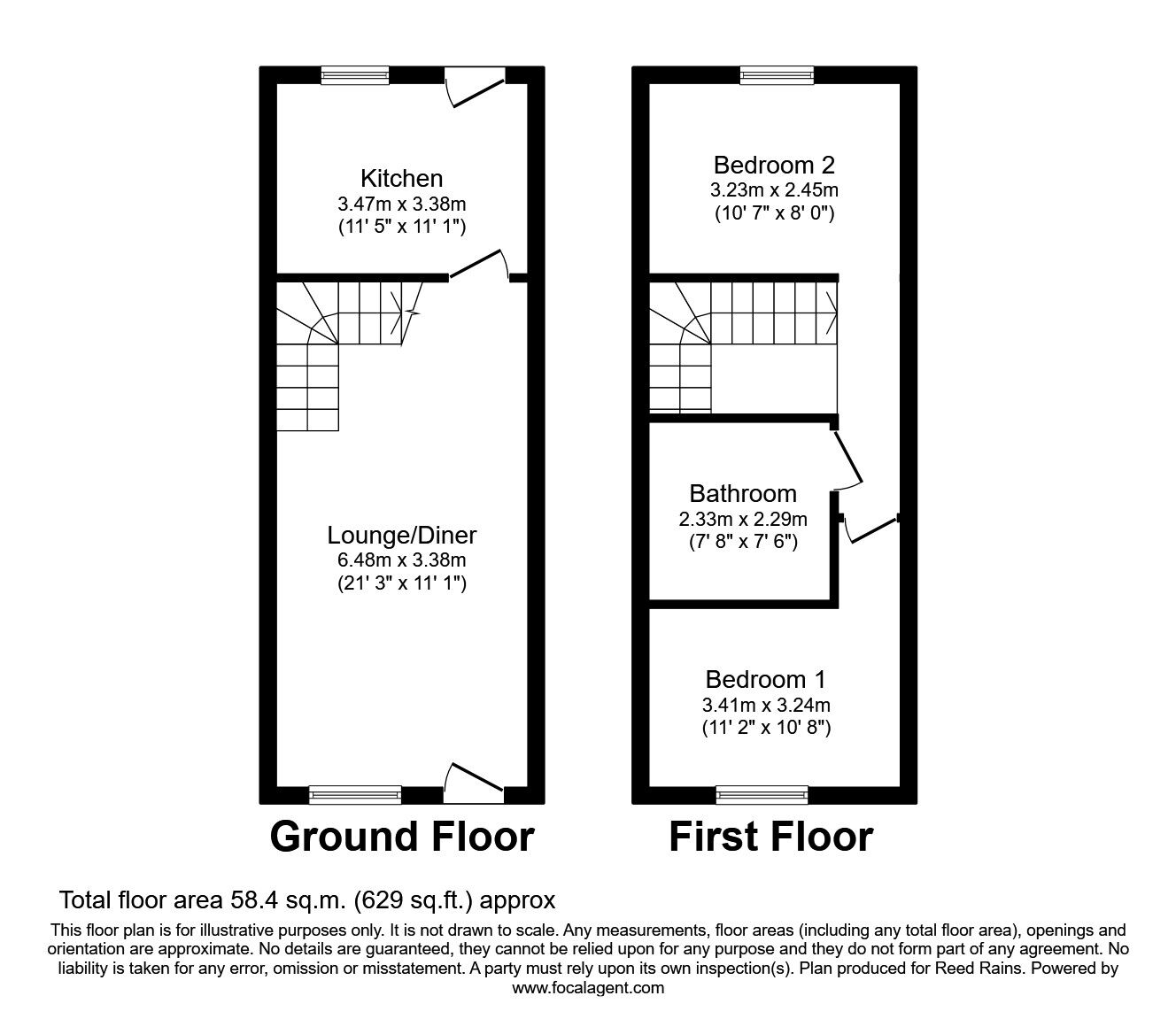 Floorplan of 2 bedroom  Flat to rent, Shaws Alley, Liverpool, Merseyside, L1