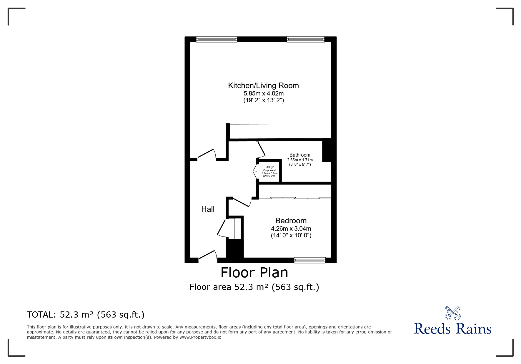 Floorplan of 1 bedroom  Flat for sale, London Road, Liverpool, L3