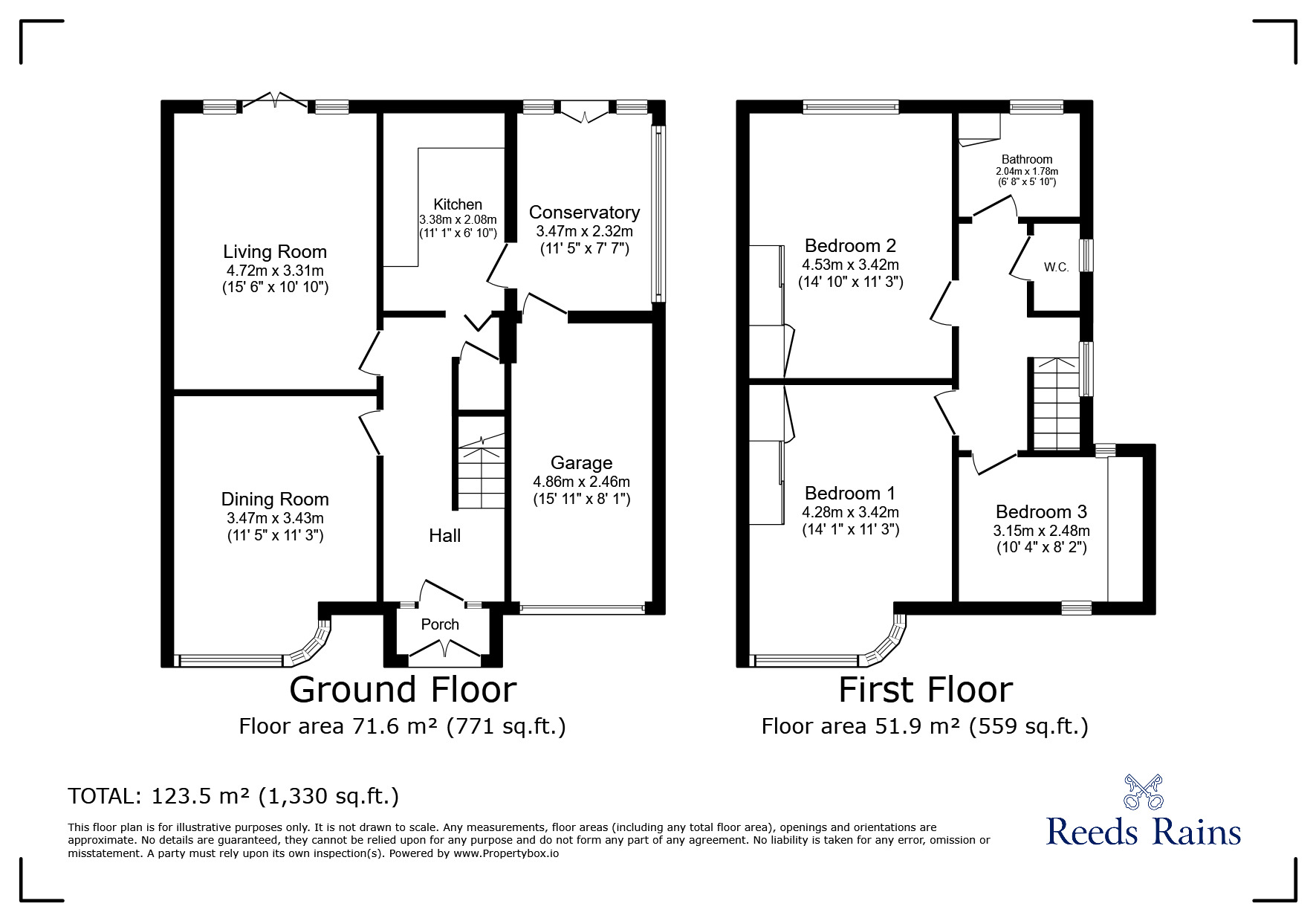 Floorplan of 3 bedroom Semi Detached House for sale, Court Hey Drive, Liverpool, Merseyside, L16